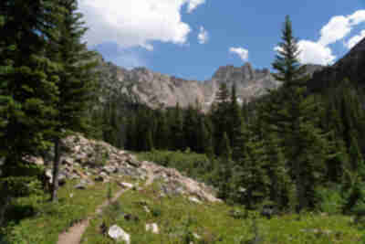 Hiking towards Pawnee Lake