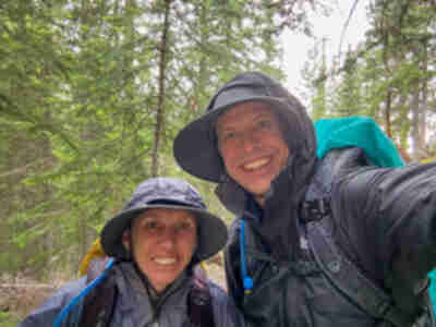 Hiking through the storm