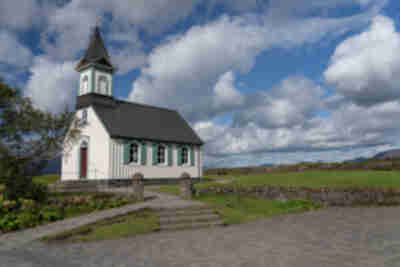Church of Þingvellir, built in 1859 replacing the original one from 1017