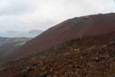 Hiking up Eldfell Volcano on Heimaey Island