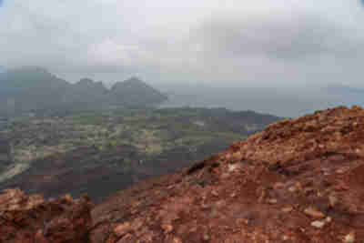 Hiking up Eldfell Volcano on Heimaey Island