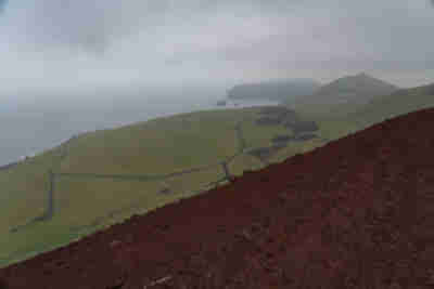 Hiking up Eldfell Volcano on Heimaey Island