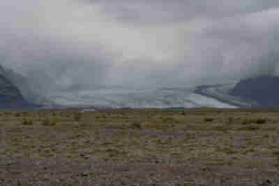 The Skaftafellsjökull glacier we hiked to the day before