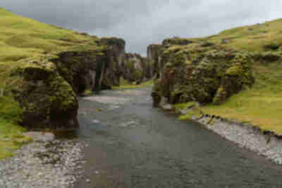 Fjaðrárgljúfur, a glacial carved canyon
