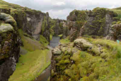 Fjaðrárgljúfur, a glacial carved canyon