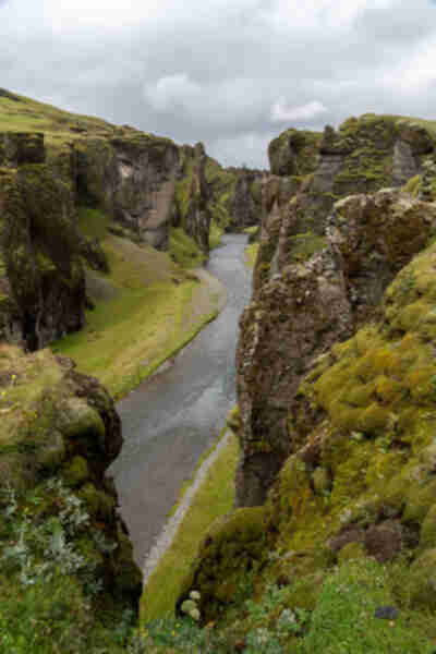 Fjaðrárgljúfur, a glacial carved canyon