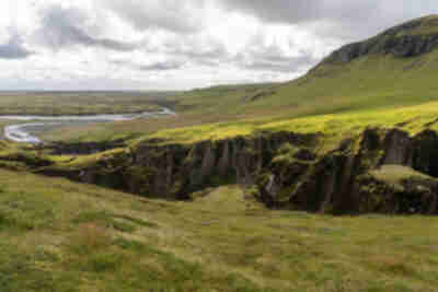 Fjaðrárgljúfur, a glacial carved canyon