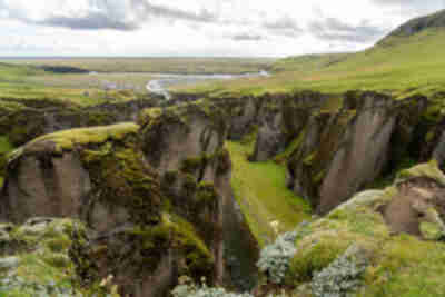 Fjaðrárgljúfur, a glacial carved canyon
