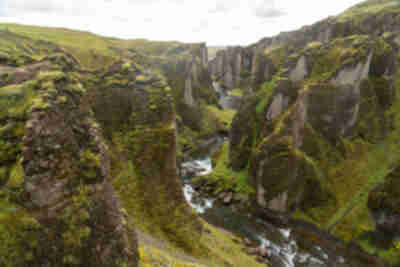 Fjaðrárgljúfur, a glacial carved canyon