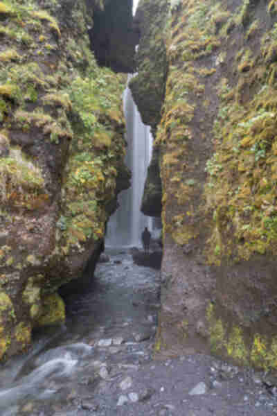 Gljúfrabúi waterfall