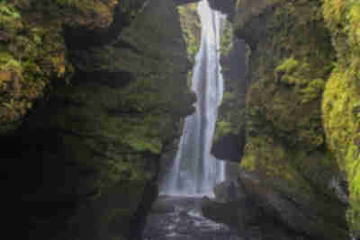 Gljúfrabúi waterfall