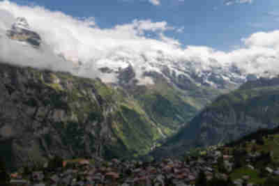 Allmendhubel, above Mürren