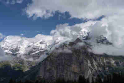 Jungfrau, from Allmendhubel, above Mürren