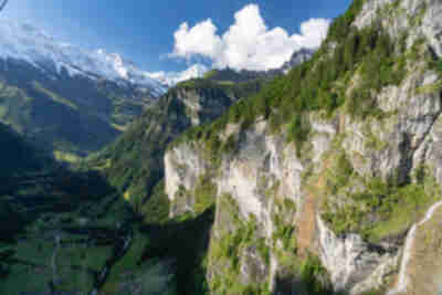 Looking south from the Schilthornbahn cable car