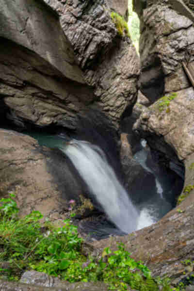 Trümmelbach Falls - a waterfall that is literally inside the mountain