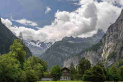 Hiking from Stechelberg to Lauterbrunnen