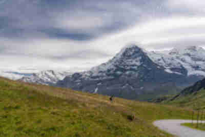 Eiger peak in the distance