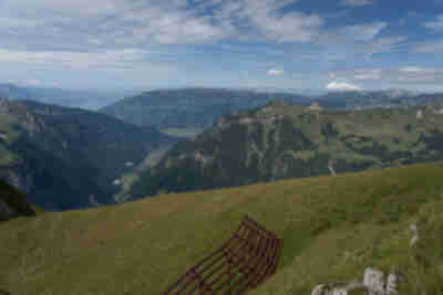 Looking down towards Interlaken which is the gateway to this region