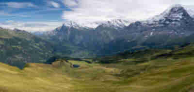 Looking down towards Grindelwald