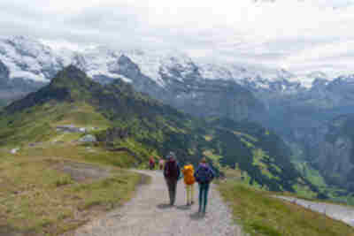 Hiking down from Männlichen