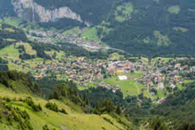 Wengen and Lauterbrunnen from Männlichen