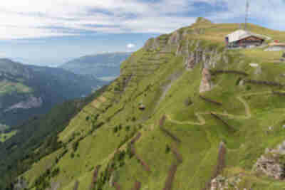 The western face of Männlichen (which faces down toward Wengen)