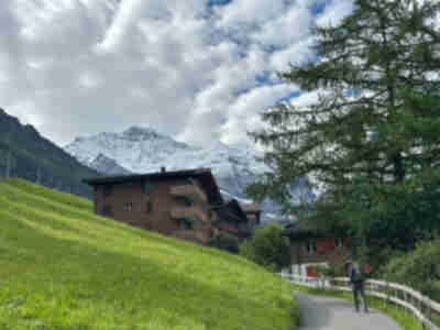 Hiking from Wengen to Kleine Scheidegg