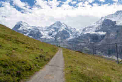 Hiking from Wengen to Kleine Scheidegg