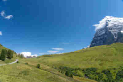 Our first view of Kleine Scheidegg and Hotel Bellevue des Alpes