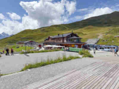 The train station at Kleine Scheidegg