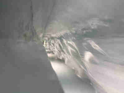 The glacier ice palace inside the Aletsch Glacier at Jungfraujoch