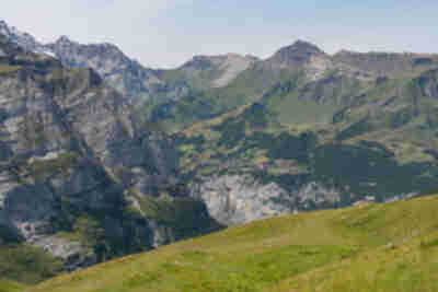 At Eigergeltscher before starting the Eiger Trail down