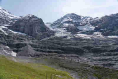The lateral moraine of Eigergletscher