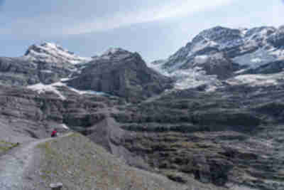 The lateral moraine of Eigergletscher