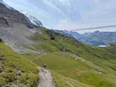 Descending the Eiger Trail to Alpiglen