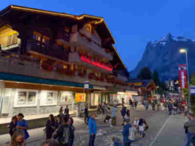 Chalk drawings at the Grindelwald street festival
