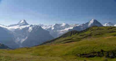 Schreckhorn and Eiger