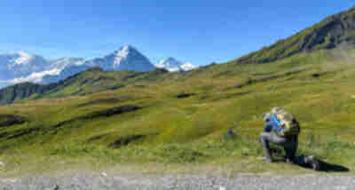 Hiking to Bachalpsee from First