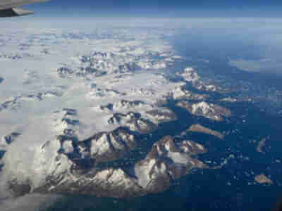 Flying over Greenland