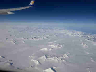Flying over Greenland