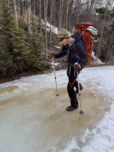 Some ice along the trail