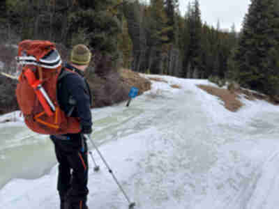 Some ice along the trail