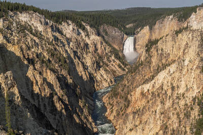 Artist Point on the south rim of Yellowstone Canyon