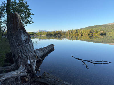 Lower Saint Mary Lake outside the park