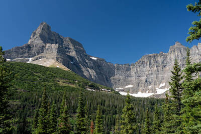 Mount Wilber and the cirque that holds Iceberg Lake