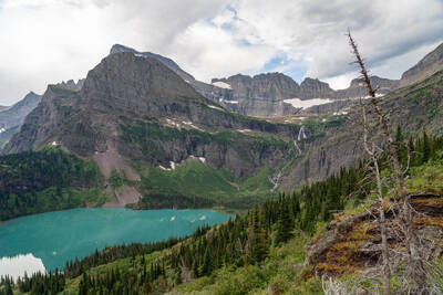 Grinnell Lake and Grinnell Falls