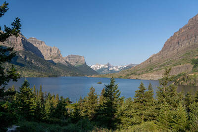 Wild Goose Island in St. Mary Lake