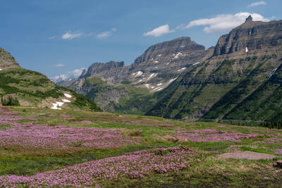 Another look at the Garden Wall with Going To The Sun Road visible