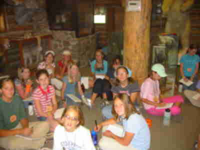 Sitting in the Wildlife Building responding to some questions about predators