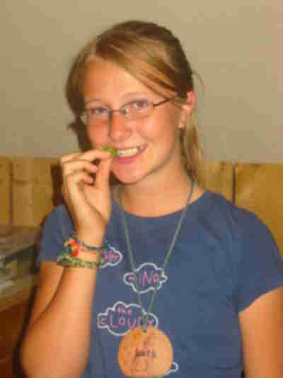 Trying to eat lettuce with our front teeth which are meant for eating meat